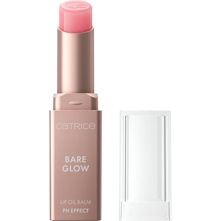 Balsam de buze, 010 Cool Pink, Bare Glow Lip Oil Balm, 3 g, Catrice 741912
