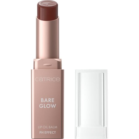 Balsam de buze, 020 Warm Mahogany, Bare Glow Lip Oil Balm, 3 g, Catrice 741921
