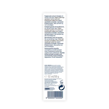 Crema hidratanta de fata pentru ten normal si uscat, 52 ml, CeraVe 648559