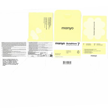 Patch-uri hidrogel pentru pete pigmentare Glutathione 7 Dark Spot Serum Patch, 30 bucati, Manyo 742144