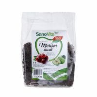 Merisor uscat infuzat cu suc de mere Bio, 100 g, Sanovita