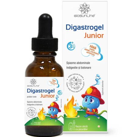 Picaturi orale pentru copii Digastrogel Junior, 30 ml, BioSunLine