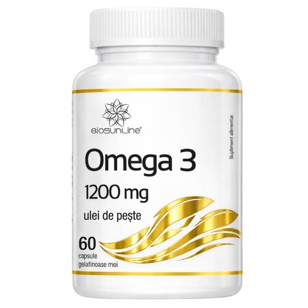 Omega 3, 1200 mg, 60 capsule gelatinoase moi, BioSunLine