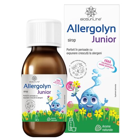 Sirop pentru copii Allergolyn Junior, 150 ml, BioSunLine