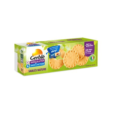 Biscuiti fara gluten si lactoza Allergo, 120 g, Gerble