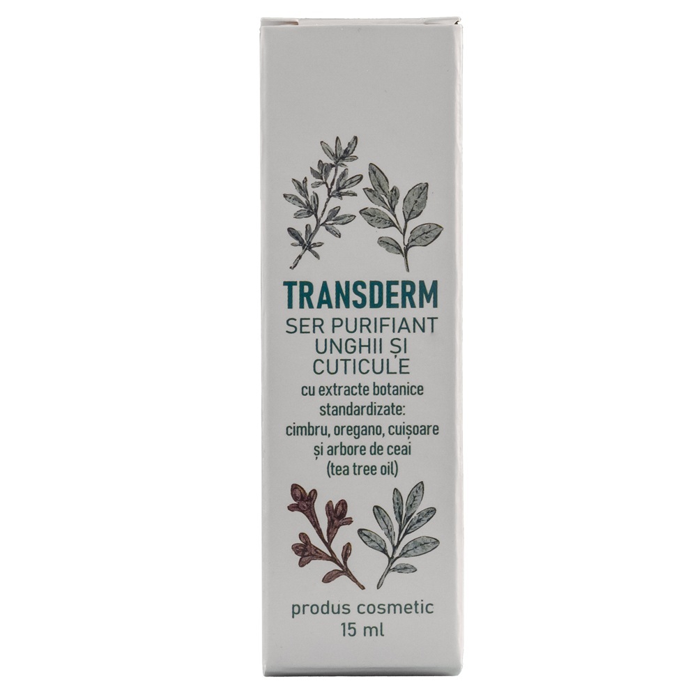 Ser antimicotic pentru unghii si cuticule, 15 ml, Transderm