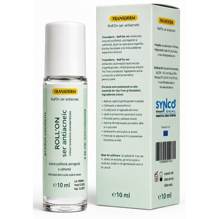 Roll on ser antiacneic, 10 ml, Transderm