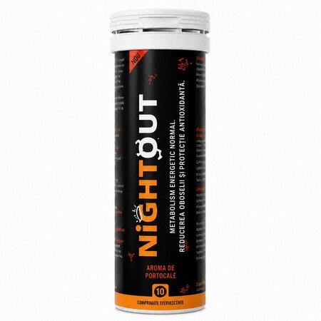 Nightout, 10 comprimate efervescente, Fast&Up
