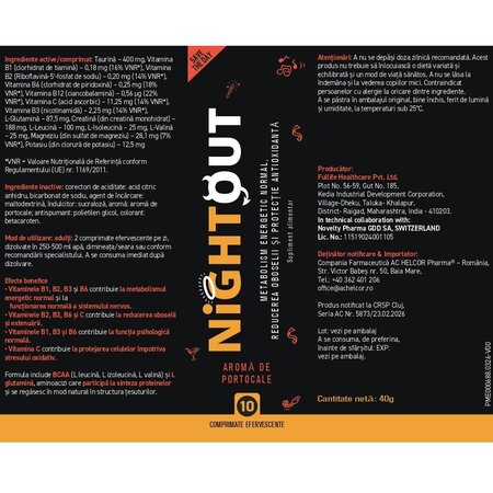 Nightout, 10 comprimate efervescente, Fast&Up 742849