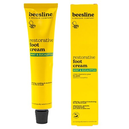 Crema reparatoare pentru picioare cu menta si eucalipt, 100 ml, Beesline
