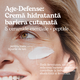 Crema antirid hidratanta pentru fata cu ceramide si polipeptide Age Defense, 50 ml, Beesline 742603