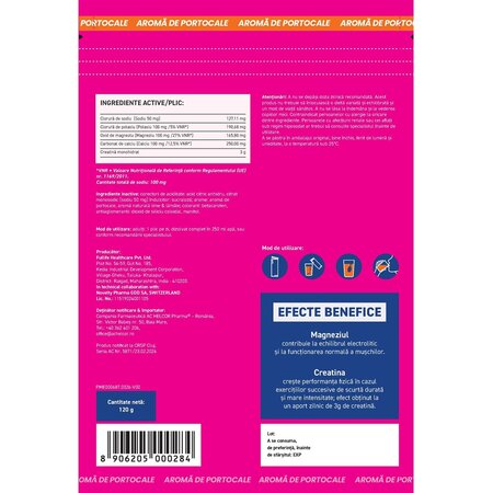 Creatine + Electrolytes, 20 plicuri, Fast&Up 742634