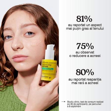 Ser facial cu acid salicilic si acid lactic pentru controlul sebumului, 30 ml, Beesline 742628