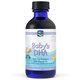 Omega-3 pentru bebelusi si copii cu vitamina D3 Baby DHA, 60 ml, Nordic Naturals 742636
