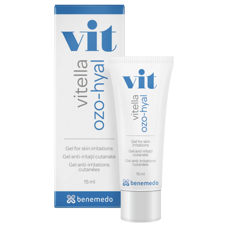 Gel anti-iritatii cutanate Vitella Ozo Hyal, 15 ml, Benemedo