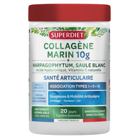 Colagen marin hidrolizat cu Acid hialuronic + Vitamina C, 220 g, Superdiet