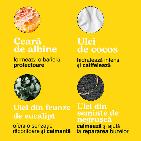 Balsam de buze natural cu aroma de de eucalipt si menta, 4.5 g, Beesline 742737