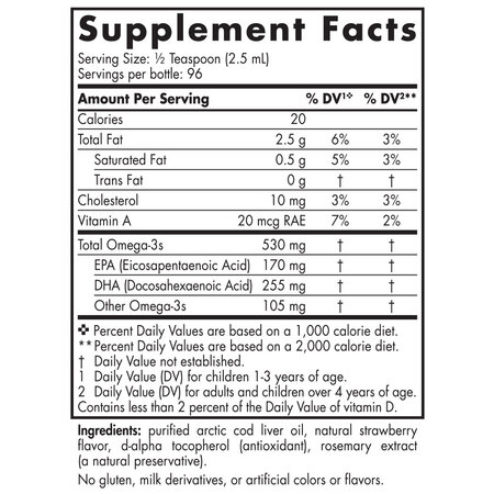 Omega-3 pentru copii cu aroma de capsuni Children's DHA, 237 ml, Nordic Naturals 742732