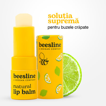 Balsam de buze natural cu aroma tropicala de lime, 4.5 g, Beesline 742749