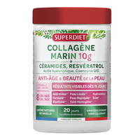 Colagen marin hidrolizat anti-age cu Acid hialuronic si Coenzyma Q10, 210 g, Superdiet