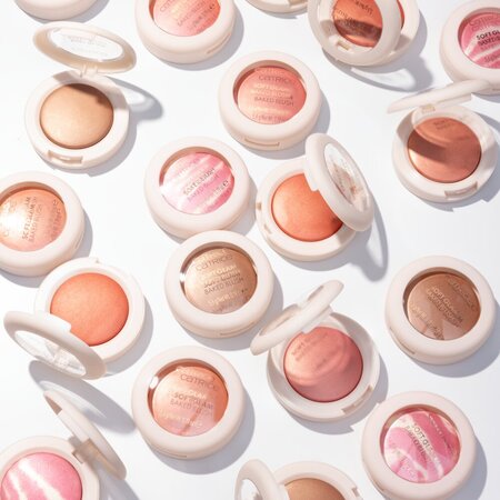 Fard de obraz cu efect satinat, 050 Cheek Lover, Soft Glam Baked Blush, 5.6 g, Catrice 742766