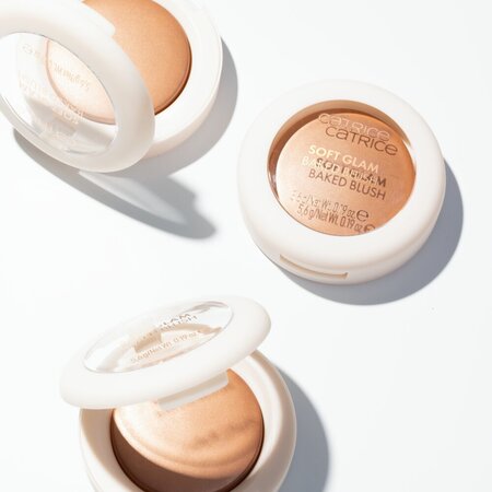 Fard de obraz cu efect satinat, 060 Blonzer Heat, Soft Glam Baked Blush, 5.6 g, Catrice 742769