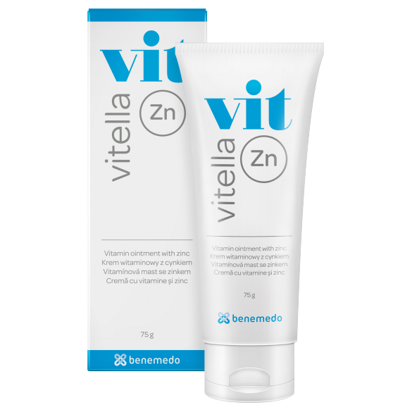 Crema cu vitamine si zinc Vitella Zn, 75 g, Benemedo