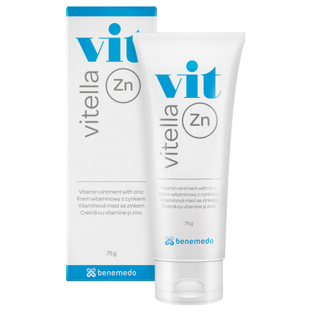 Crema cu vitamine si zinc Vitella Zn, 75 g, Benemedo