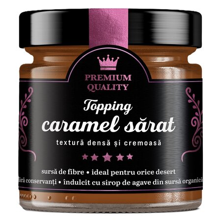 Topping cu caramel sarat Secretele Ramonei, 250 g, Laboratoarele Remedia