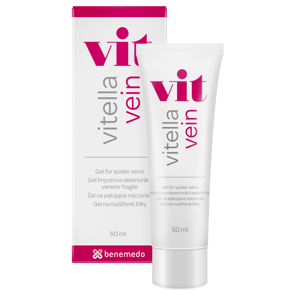 Gel impotriva deteriorarii venelor fragile Vitella Vein Vit, 50 ml, Benemedo