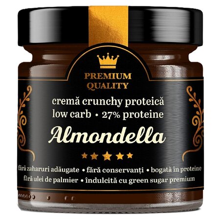 Crema proteica crocanta Almondella, 250 g, Laboratoarele Remedia