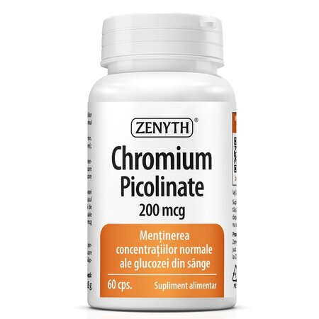 Chromium Picolinate, 200 mcg, 60 capsule, Zenyth