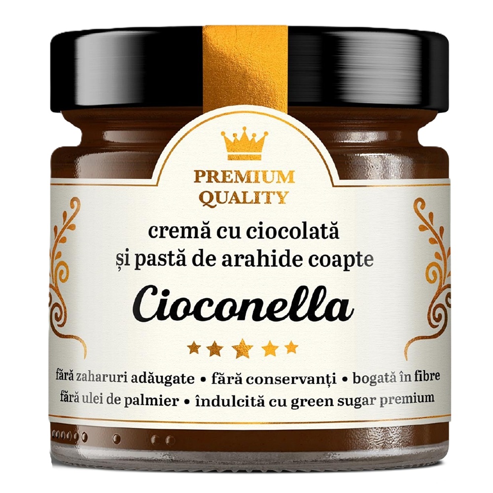 Crema cu ciocolata si pasta de arahide Cioconella, 250 g, Laboratoarele Remedia