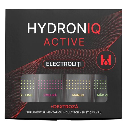 Saruri de rehidratare Hydroniq Active, 28 plicuri, Laboratoarele Remedia 743236