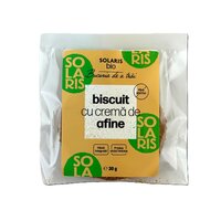 Biscuiti cu crema de afine Bio, 30 g, Solaris