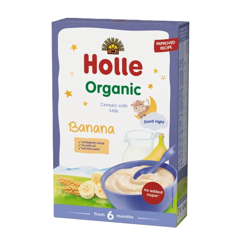 Cereale cu lapte si banane pentru copii, +6 luni, 250 g, Holle