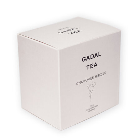 Ceai bio de musetel si hibiscus, 15 piramide, Gadal Tea 743304