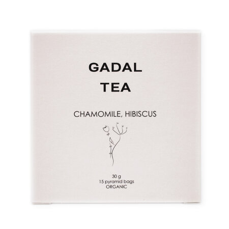Ceai bio de musetel si hibiscus, 15 piramide, Gadal Tea