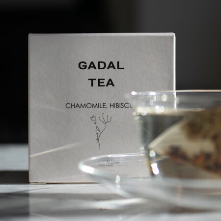 Ceai bio de musetel si hibiscus, 15 piramide, Gadal Tea 743307