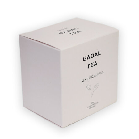 Ceai bio de menta cu eucalipt, 15 piramide, Gadal Tea 743310
