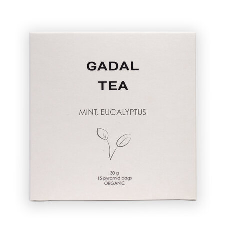 Ceai bio de menta cu eucalipt, 15 piramide, Gadal Tea