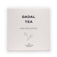 Ceai bio de menta cu eucalipt, 15 piramide, Gadal Tea