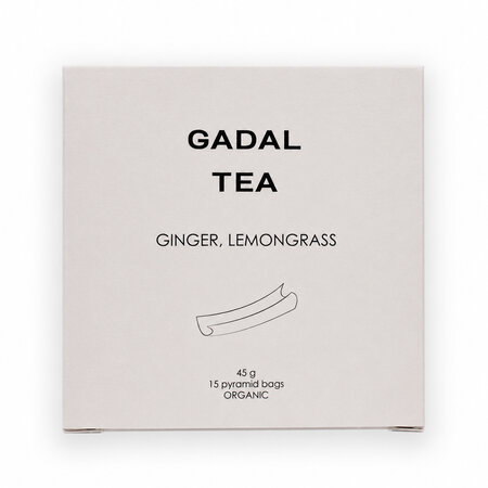 Ceai bio de ghimbir cu lemongrass, 15 piramide, Gadal Tea