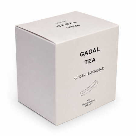 Ceai bio de ghimbir cu lemongrass, 15 piramide, Gadal Tea 743317