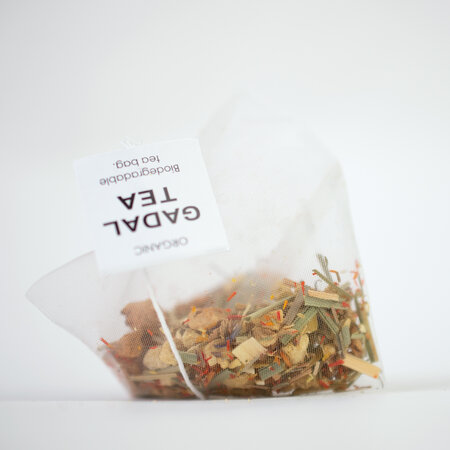 Ceai bio de ghimbir cu lemongrass, 15 piramide, Gadal Tea 743319