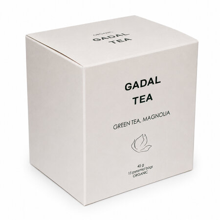 Ceai bio verde cu aroma de magnolie, 15 piramide, Gadal Tea 743326