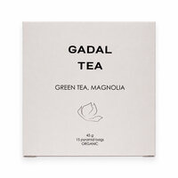 Ceai bio verde cu aroma de magnolie, 15 piramide, Gadal Tea