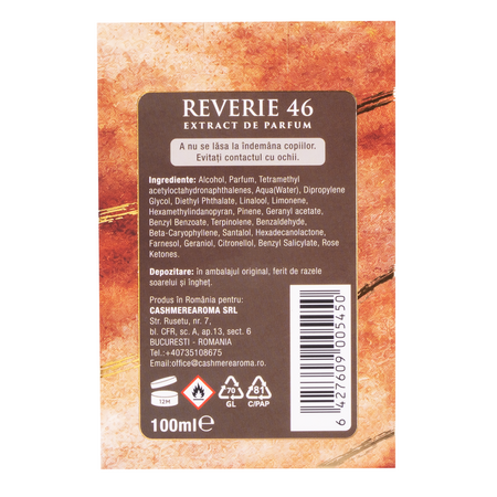 Extract de parfum Reverie 46, 100 ml, Cashmere Aroma 743335