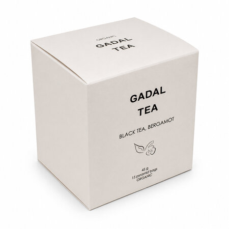 Ceai bio negru cu aroma de bergamota, 15 piramide, Gadal Tea 743345