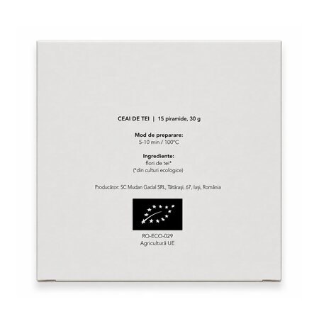 Ceai bio de flori de tei, 15 piramide, Gadal Tea 743713